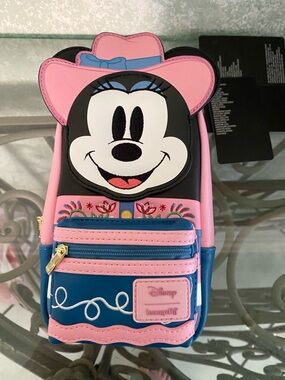 Disney Minnie Mouse Pink and Blue Cowgirl Mini bag